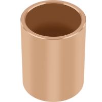 Bagues cylindriques en bronze fritté GGB-BP25 pour un fonctionnement sans entretien