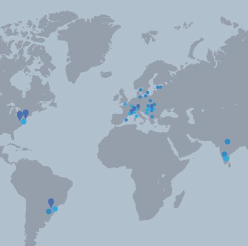 GGB mit Standorten auf der ganzen Welt